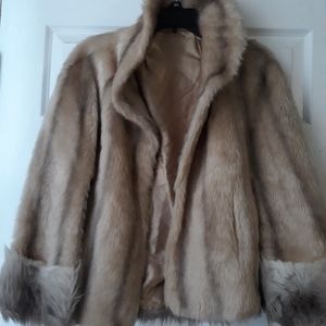 Faux Fur Cape